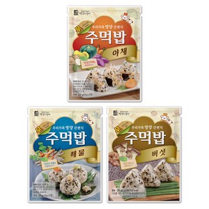 맛있는풍경 주먹밥 야채 + 버섯 + 해물, 72g, 1세트