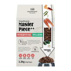 더독 노령견용 닥터소프트 명작 하이퍼알러지 소프트사료, 연어, 1.2kg, 1개