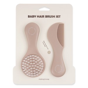 말랑하니 브러쉬 아기빗 세트, 코코아밀크, 1개