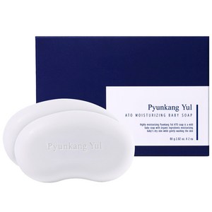 편강율 아토 고보습 베이비 비누, 80g, 2개