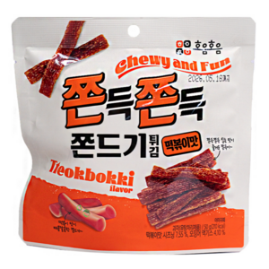 호음호음 쫀드기튀김 떡볶이맛, 50g, 12개