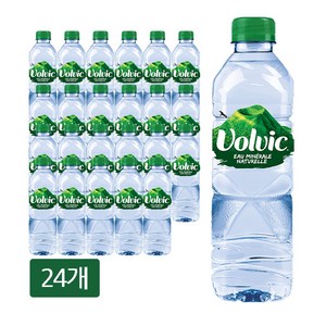 Volvic 내추럴 미네랄 워터, 500ml, 24개