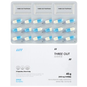 SPRX 슈퍼엑스 쓰리아웃 탄수화물컷팅 특허 가르시니아 다이어트 체지방컷팅 칼로리컷, 90정, 1박스