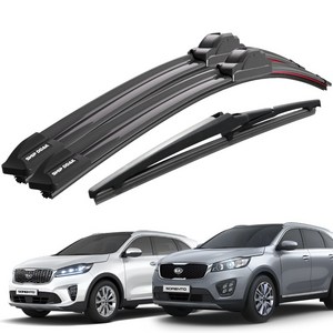 쉽딱 트리플 전면 후방 와이퍼 3P 세트, 올뉴/더뉴 쏘렌토(..., T2-650+400...