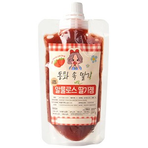 동화속딸기 무설탕 저당 저칼로리 알룰로스 딸기잼, 200g, 1개