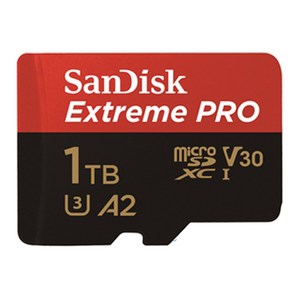 샌디스크코리아 공식인증정품 마이크로 SD 카드 익스트림 프로 QXCD 1TB ( SD 아답터 포함 )