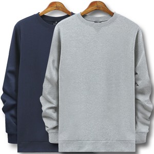 블루포스 심플 맨투맨 1+1세트 남자 긴팔 티셔츠 봄 가을 남성 운동복 단체티 남녀공용 커플티 [국내생산]