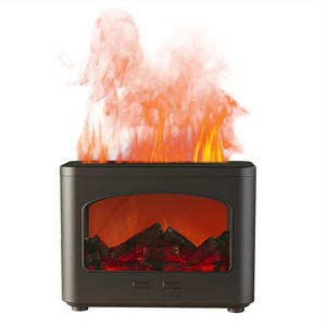 윰스모르 벽난로 불멍 무드등 초음파 미니 가습기