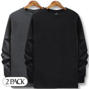 블루포스 심플 맨투맨 1+1세트 남자 긴팔 티셔츠 봄 가을 남성 운동복 단체티 남녀공용 커플티 [국내생산]