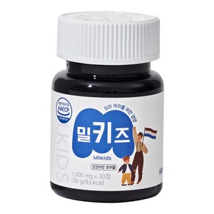 밀키즈 어린이 청소년 칼슘 마그네슘 비타민D 성장기, 30정, 6박스