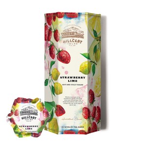 힐카트 테일즈 스트로베리 차 14모슬린 티백 블랜딩 허브차 무카페인 히비스커스 과일차