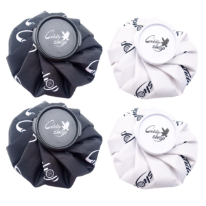 1+1 물샘 차단 결로 방지 완벽 설계 스포츠/통증/열감 진정용 프리미엄 냉온주머니 블랙+화이트, 4개