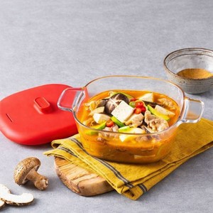 글라스락 전자레인지용 간편 쿡 용기 1.25L