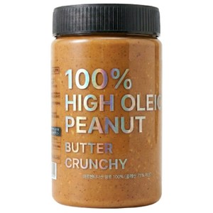 퓨어올레 땅콩버터 하이올레익 100% 무첨가 무가당 크런치 땅콩버터