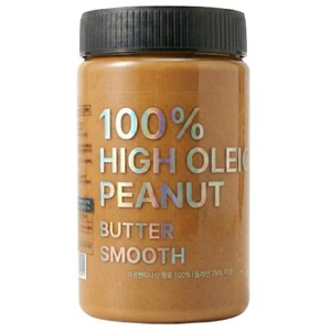 퓨어올레 땅콩버터 하이올레익 100% 무첨가 무가당 스무스 땅콩버터