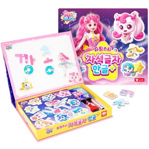 아리아띠 슈팅스타 캐치티니핑 자석글자 학습보드 한글 플러스, 혼합색상, 275 x 235 ..., 1개