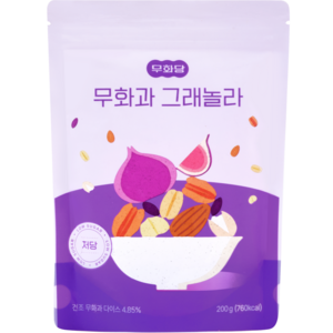 무화당 저당 프로틴 무화과 그래놀라, 200g, 1개