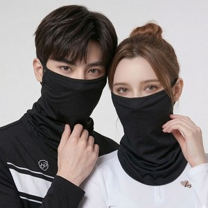 KN60 2매입 여름 머프 메쉬 페이스커버 자외선차단 넥커버 마스크 등산 골프 낚시 멀티 스카프