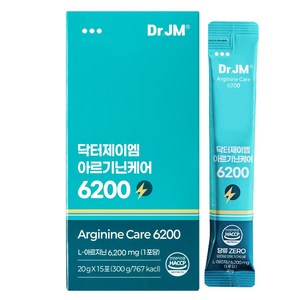 닥터제이엠 아르기닌 케어 6200 고함량 시트룰린 아연 활력 에너지, 300g, 2개