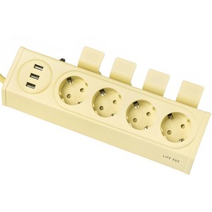 라이프썸 이지클릭 USB 멀티탭 4구 3포트 3M (LFS-HA) 4종 택1 눌러뽑는 멀티탭 4000W 고용량