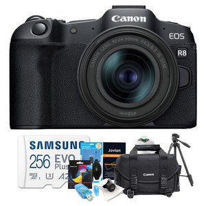 [캐논 정품] EOS R8 + RF 24-50mm STM 렌즈킷+256GB 10종 풀패키지 /ED