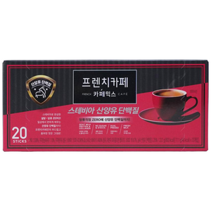 프렌치카페 스테비아 산양유 단백질 커피믹스, 11.1g, 20개입, 2개