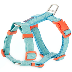 마이플러피 강아지 충격완화 H형 하네스 핏밴드, 아쿠아블루, XS, 1개