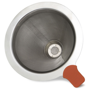 엘빈스 2단 스테인리스 스틸 커피 필터 KF010, 1개입, 오렌지, 1개