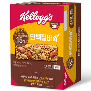 켈로그 단백질바K, 450g, 1개