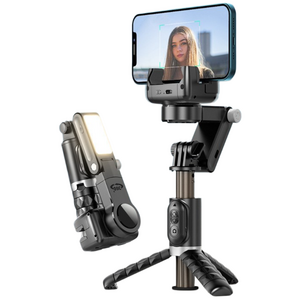 Aiiyya 카메라 스마트폰 삼각대 올인원 360도 자동회전 추적 짐벌 스태빌라이저 셀카봉 리모컨 세트