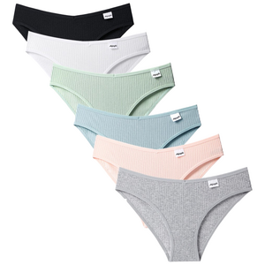 텅카 여성 팬티 순면 100% 하이웨스트 팬티 심리스팬티 6 세트 프리미엄 면