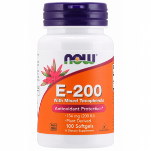 나우푸드 내추럴 E- 200 소프트젤, 100정, 1개