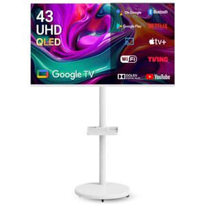 무빙큐빅스 4K UHD QLED TV, 109cm(43인치), 스마트 TV, 스탠드형, 고객직접설치