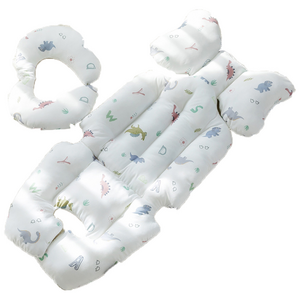 베베누보 사계절 더블라이너 양면 유모차시트 + 목쿠션, 알파벳다이노, 1개