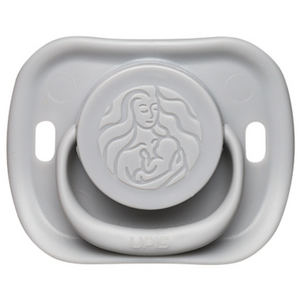 유피스 애착 쪽쪽이 노리개젖꼭지, 2단계(4개월부터), 그레이, 1개