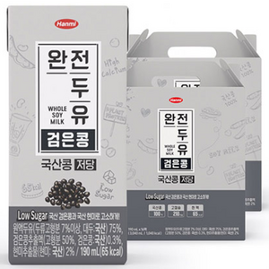 전두유 국산콩 검은콩 저당 두유, 190ml, 32개