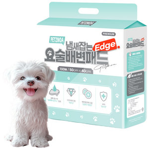 페츠모아 냄새잡는 요술 배변패드 엣지 레몬향, 50 x 40 cm, 100개입, 1개