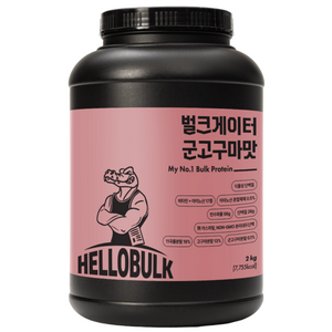 헬로벌크 게이너 살찌는 단백질보충제 벌크업 식사대용 프로틴 군고구마맛