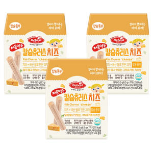 베베스트 처음먹는 칼슘 츄러스, 치즈맛, 45.5g, 3개