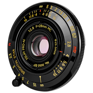 BRIGHTIN STAR 28mm F2.8 카메라 렌즈 큰조리개 광각 인문 풀프레임 렌즈 초박형 렌즈 라이카 카메라용