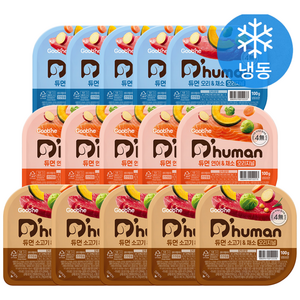 듀먼 강아지 화식 용기형 세트 (냉동), 오리 + 채소 혼합..., 100g, 15개