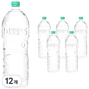 딥스 에코그린 무라벨 먹는해양심층수, 2L, 12개