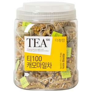다정헌 캐모마일 차 친환경 PLA 망사필터 삼각티백