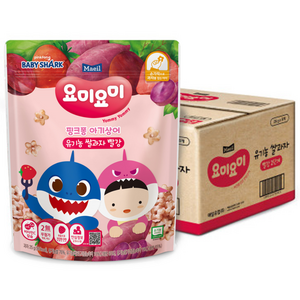 요미요미 유기농 쌀과자, 빨강, 25g, 8개