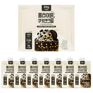 플라이밀 단백질 쉐이크 파우치 쿠키앤크림맛, 45g, 7개