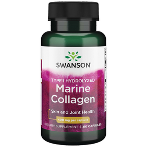 스완슨 타입 I 하이드롤라이즈드 마린 콜라겐 400mg 캡슐, 60정, 1개