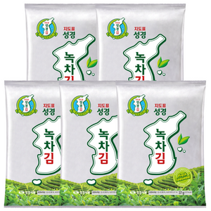 지도표성경 지도표 성경 녹차김, 37g, 5개