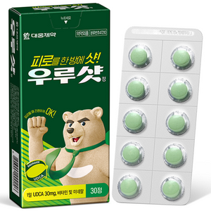 대웅제약 우루샷 정 피로회복제, 30정, 1개