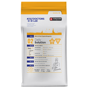 청담닥터스랩 강아지 데일리 솔루션 기능성 사료, 피부/피모+알러지, 5kg, 1개