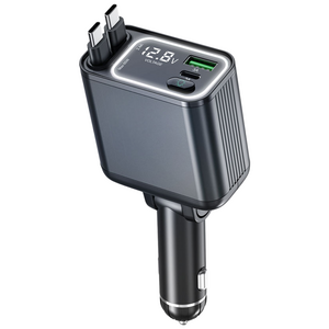 아림 C타입 PPS 초고속 릴타입 차량용 멀티 시거잭 고속 충전기 4in1